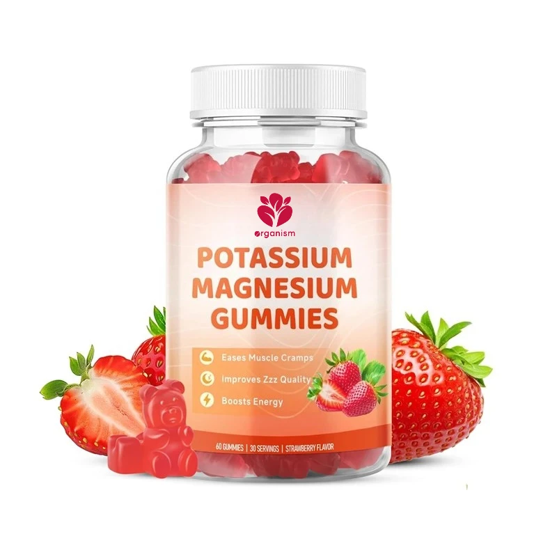 

Potassium magnesium gummies, magnesium potassium supplements for supplementing vitamin B6 and D3, used for muscle health