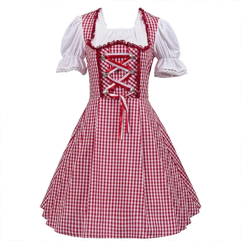 ss23Oktoberfest Cosplay Kostüm Kleid Schürze Komplette Sets für Frauen Mädchen Uniform Bier Festival Halloween Karneval Kleidung Roleplay