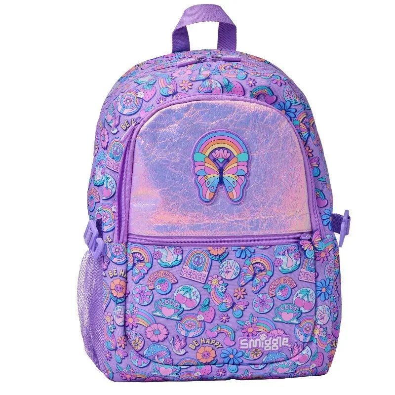 Australian Girls' Children's School Bag Primary School Pupils' Large Backpack Cartoon Butterfly Design Pencil Case Included view 3