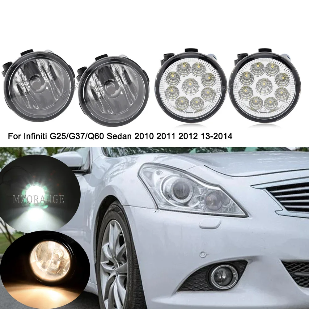 

For Infiniti G25/G37/Q60 Sedan 2010 2011 2012 2013 2014 Led Fog Lights Headlights for Nissan Juke Murano Rogue Car Accessories