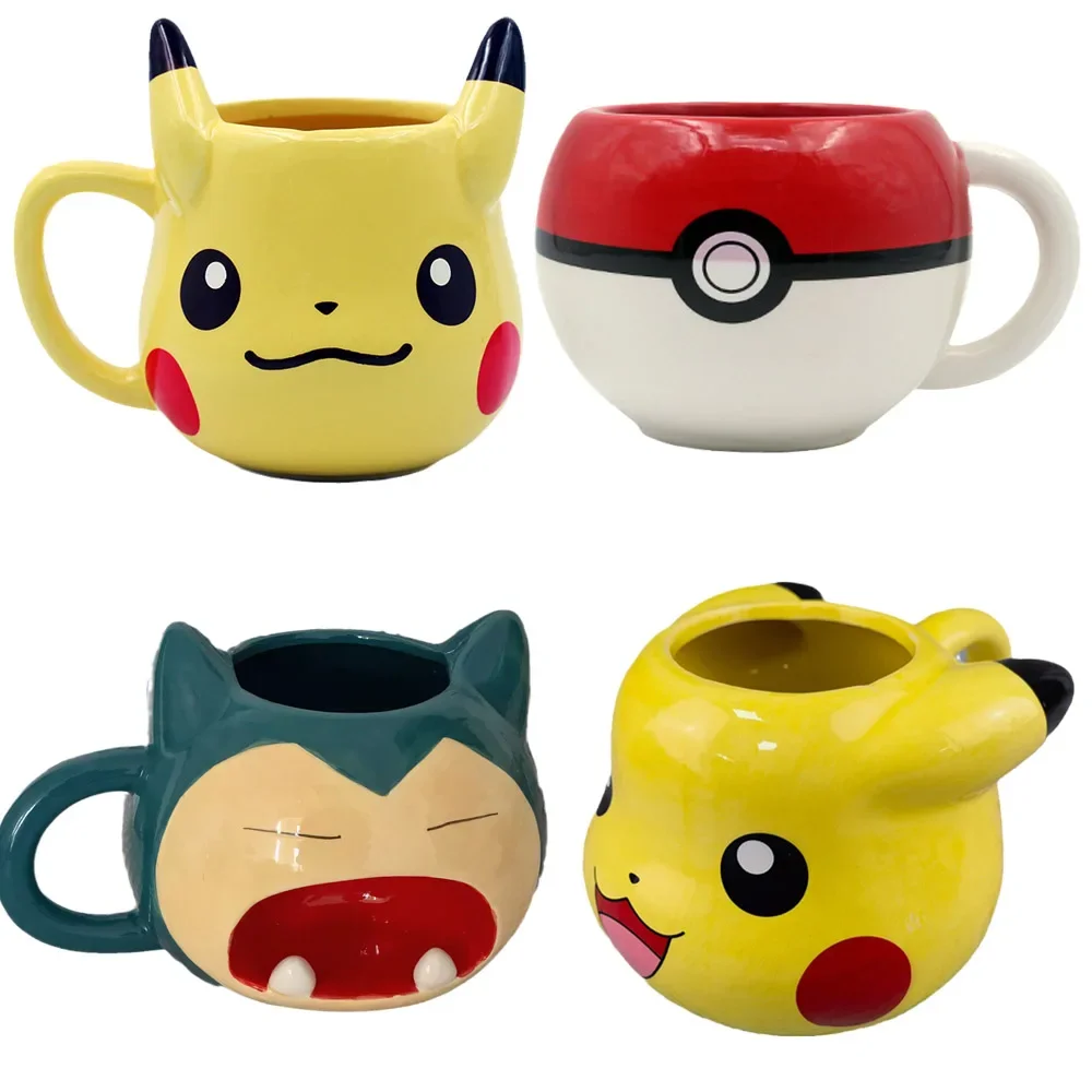 

Покемон Snorlax Poké Ball Pikachu аниме Kawaii мультфильм керамическая чашка для воды большой емкости кофе молока сок кружка подарки на день рождения