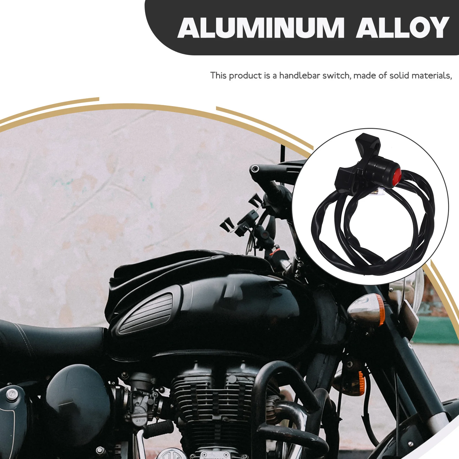 

Motorcycle Handlebar Button Switch Aluminum Alloy Waterproof Horn Kill Engine Start Stop Control Atv Dirt Bike Compatible