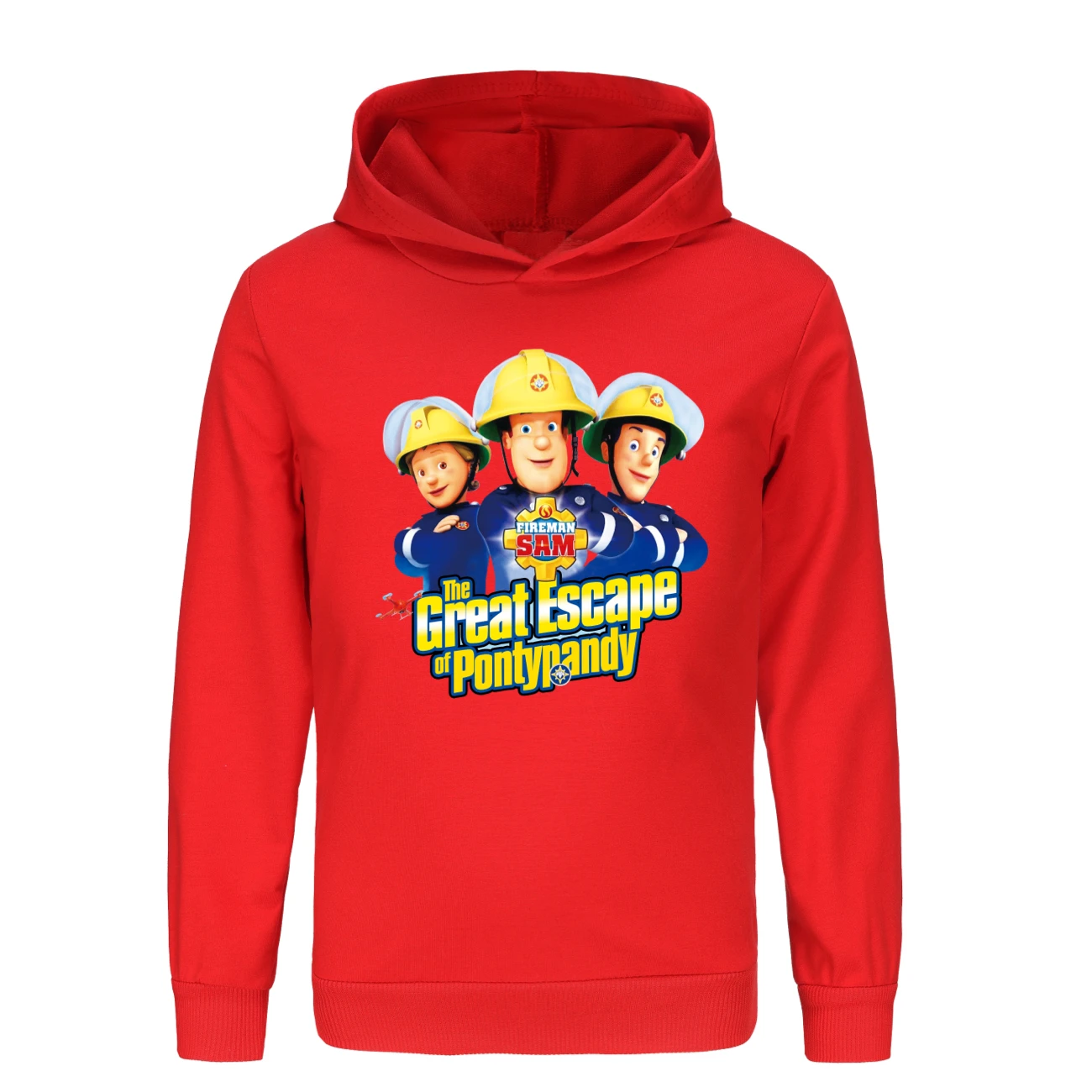 Funny Fireman Sam Graphic Hoodies for Kids Boys Cartoon Hoodie 3D Printing Long Sleeves Pullovers Fashion Girls Hooded Sweatshir