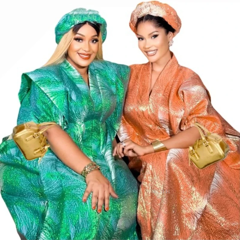 

raditional African Dress For Women Plus Size Boubou Luxury Wedding Party Evening Gown Dubai Turkey Hijab Abayas Kaftan Clothing