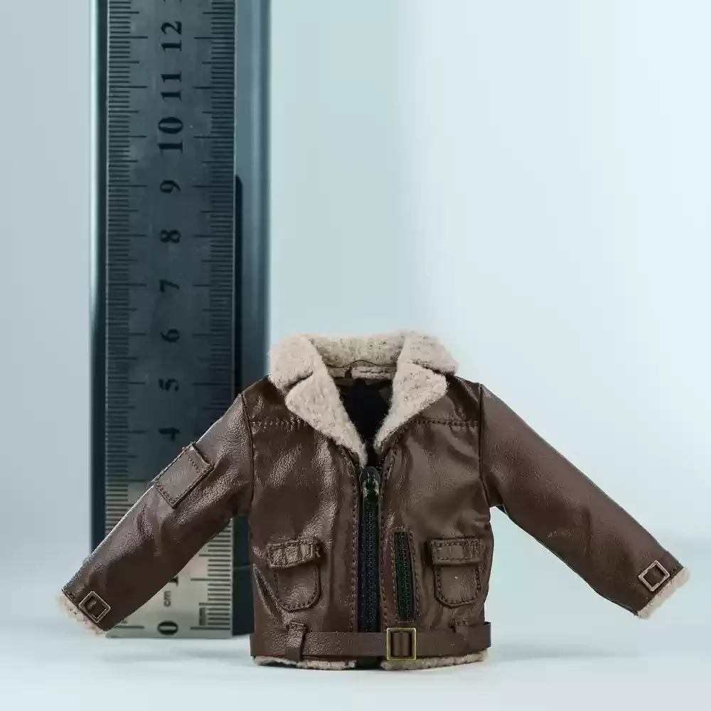 1/12 Scale Male Soldier Pu Leather Jacket Coat Collection Jeans Clothes Model Fit 6\'\' Romankey Action Figure Doll Accessory DIY