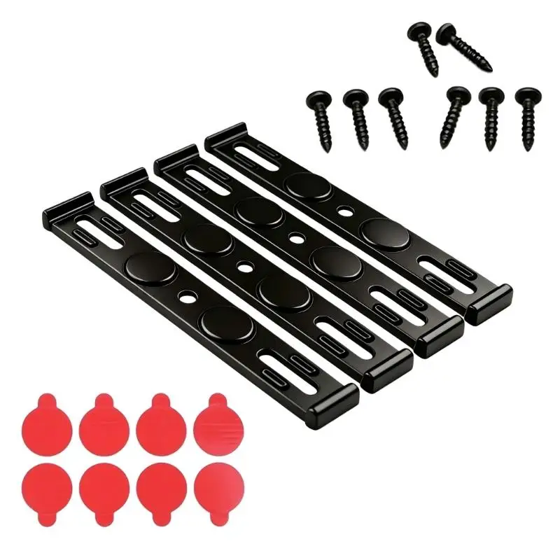 

02DE Premium ABS Front And Rear License Plate Frame Holder Bracket Enhances Vehicle Appearance No Drill Required For Car