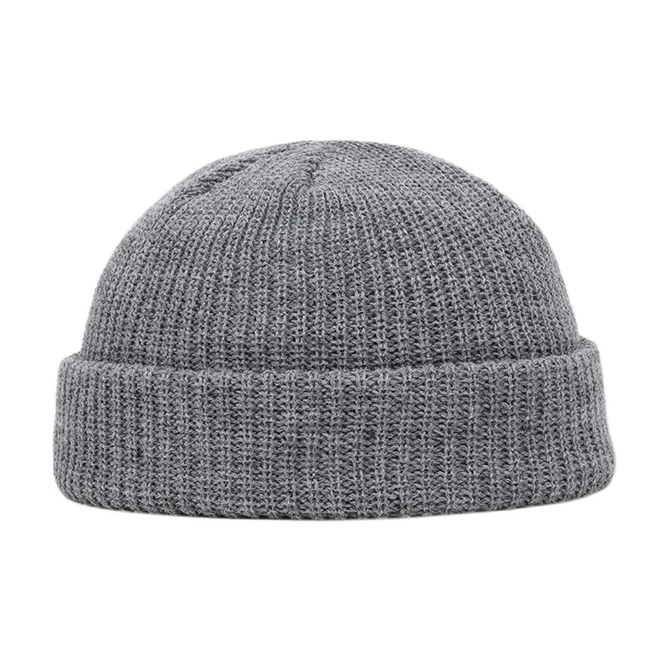 1PC Trendy Style Knitted Hat for Men & Women Caps Wool Fashion Simple Warm Skullies Beanies Solid Autumn Winter Beanie Cap, image 12