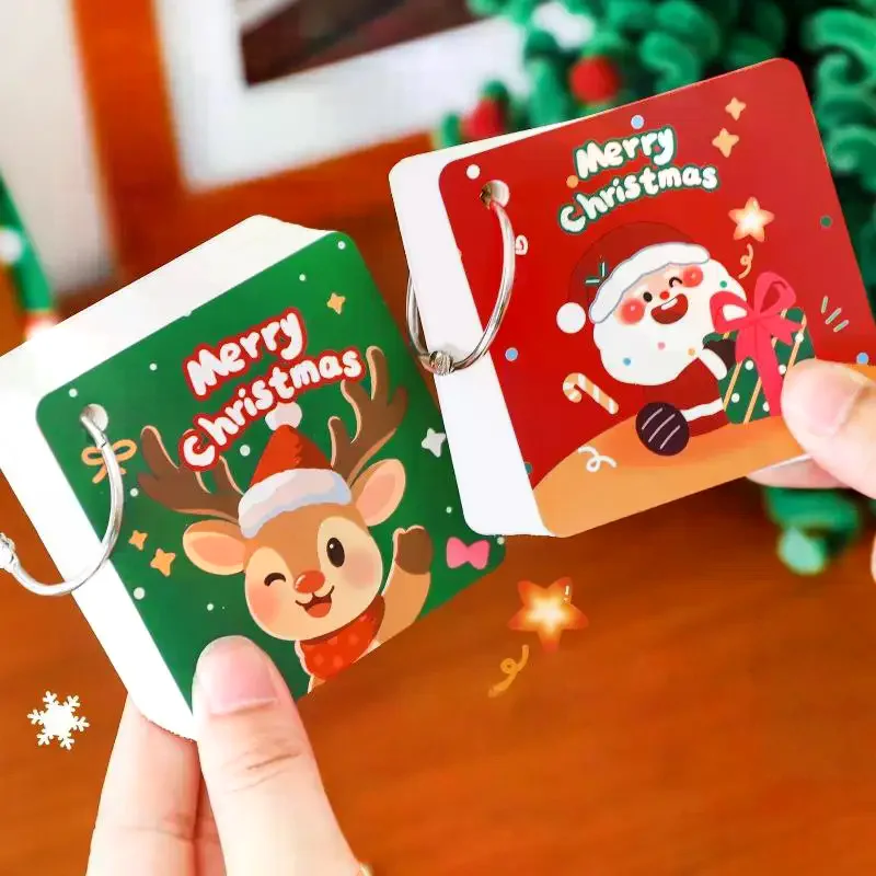80 Sheets/book Creative Elk Santa Claus  Pad Sticky Note Creative N Times Stationery Label Notepad Bookmark Post School Supp