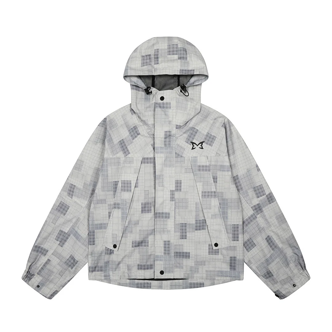 

Mertra Spring New Arrival: Mesh Patchwork Jacket, Streetwear Hip-Hop Hoodie, and Relaxed-Fit Casual Shorts Set for Men