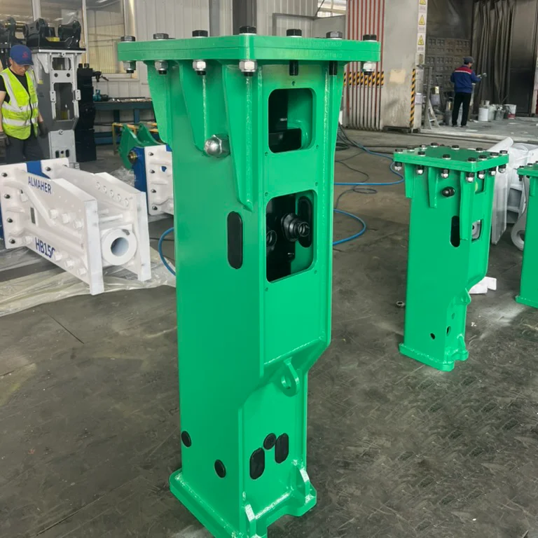 Martillo crítico hidráulico tipo silencio con caja para romper hormigón SB131, con cincel de 165mm para construcción