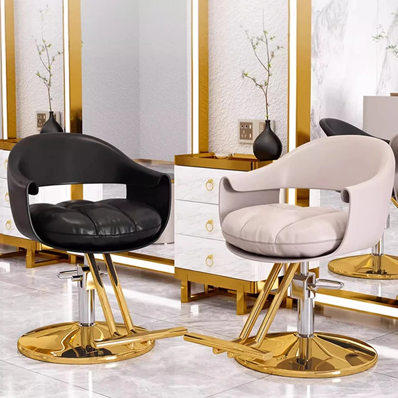 

Backrest Swivel Chair Professional Luxury Cosmetic Beauty Salon Chair Lashists Hairdressing Behandelstoel Furniture Salon LJ50BC