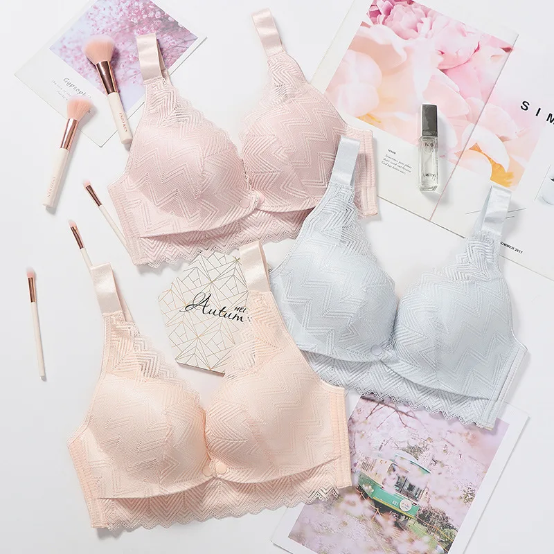 حمالة صدر نسائية غير فولاذية مجمعة بزر أمامي مفتوح حمالة صدر للرضاعة مع دانتيل للرضاعة الطبيعية للحوامل Thinand حمالة صدر مضادة للترهل #6