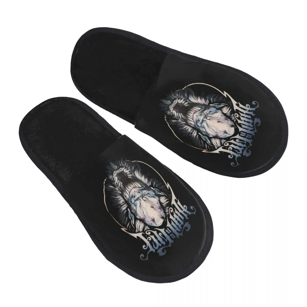 

Custom High On Fire Heavy Metal Band Guest Slippers for Hotel Women House Slipper