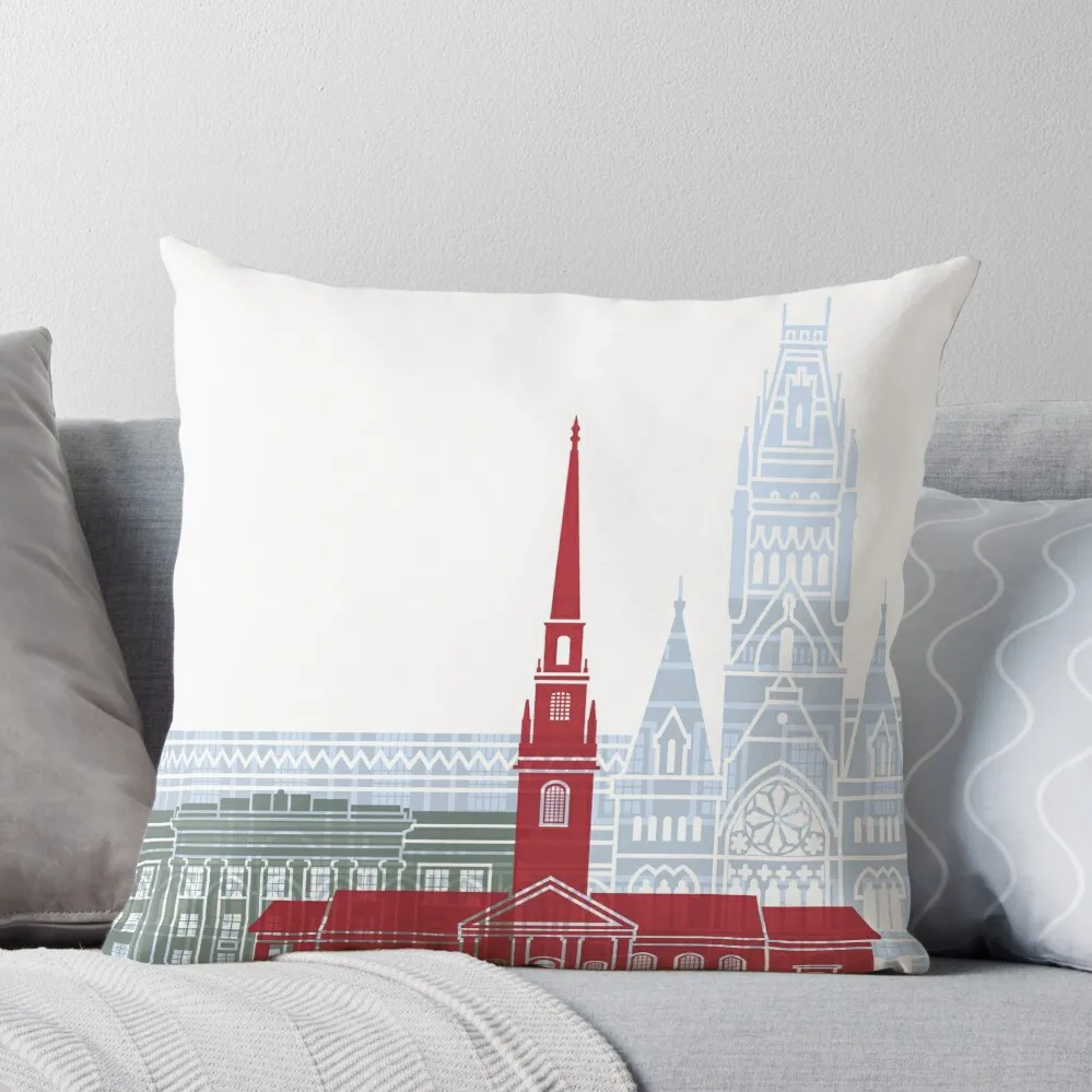 

Harvard skyline poster Throw Pillow Pillow Cases Decorative Pillows Aesthetic Pillowcase Cushion