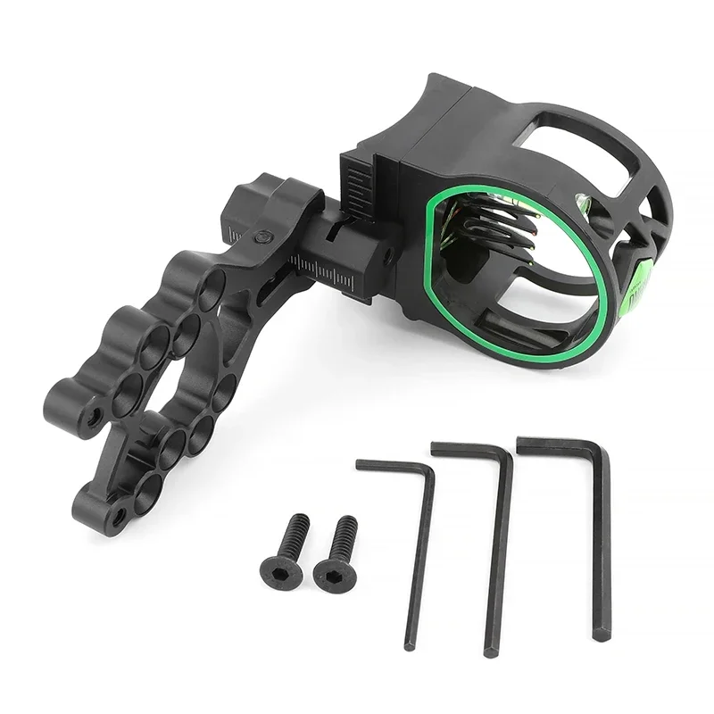 

1pc Archery M1 Compound Bow Sight 5 Pin Optics Fiber Reversible Mount Adjustable LH/RH for Hunting Shooting Accessories