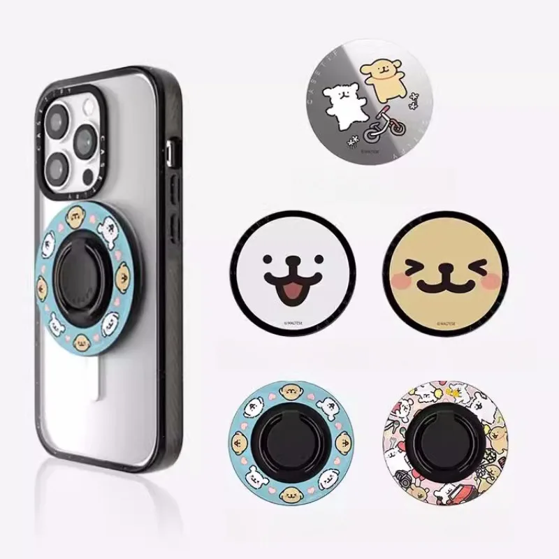 New Mobile Phone Ring Holder Folding Holder Mobile Phone Decorative Cartoon Pattern Holder iPhone Accessories Casety Phone Grip