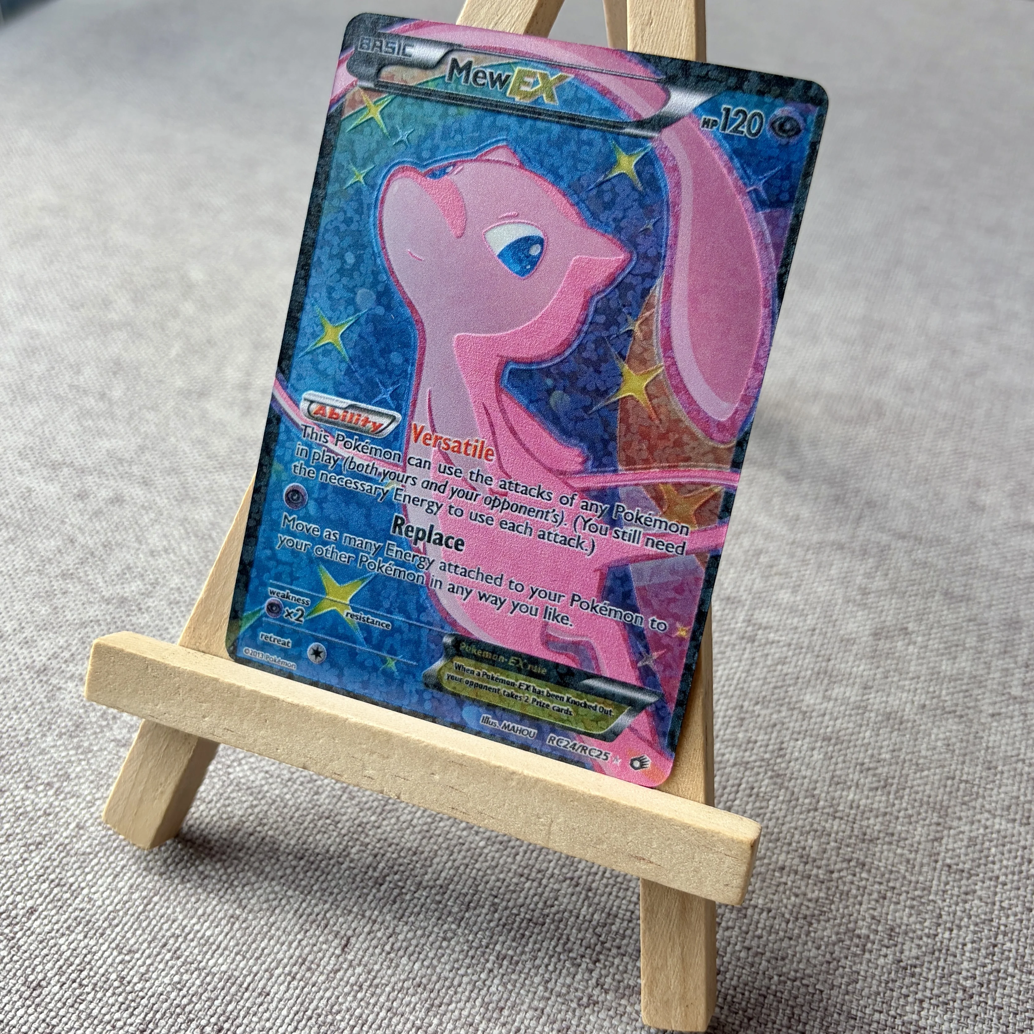 PTCG Cards Holo Rare Cards Mew Gardevoir Sylveon Glaceon Flareon Reshiram Holo PTCG Cards Gift Collection PKM DIY Gift
