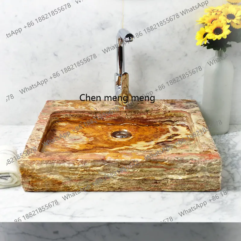 

Stone platform basin balcony, wash basin marble artist home garden washbasin