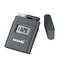 GREENWON LCD Display Mini Digital Alcohol Tester Driving Breath Breathalyzer BAC Analyzer with Mouthpieces AT-838