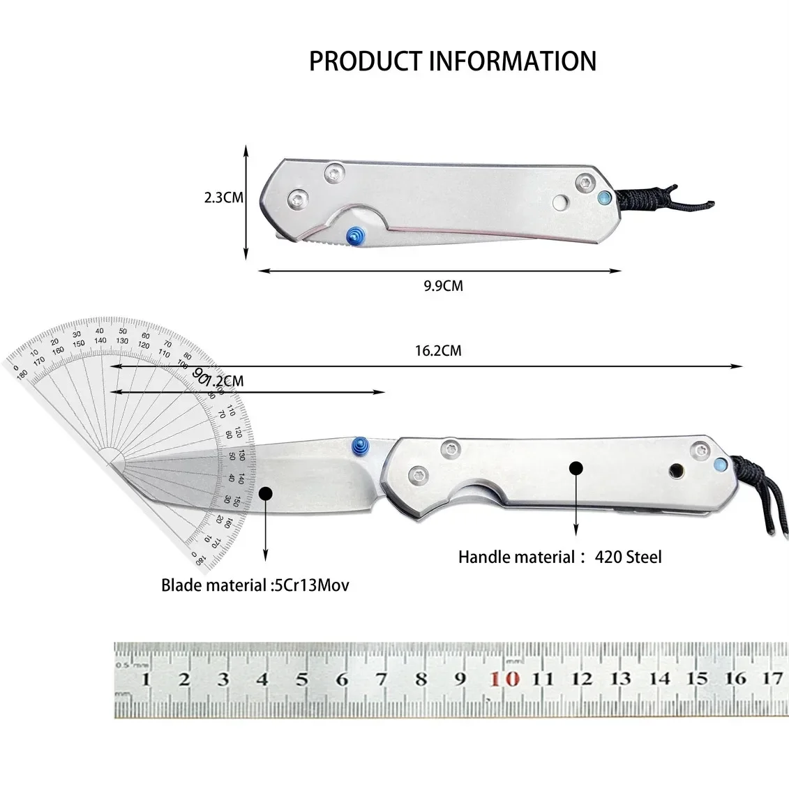 NEW Multifunctional Pocket Folding Knife All Steel Handle Tanto 5CR15 Blade High Hardness Sharp EDC Tool Mercerized EDC Knife