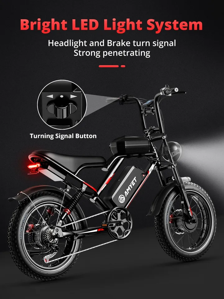S8 Electric Bike 2000W 25AH AWD Dual Motor Dual Suspension Fat Tyre E-bike image 7
