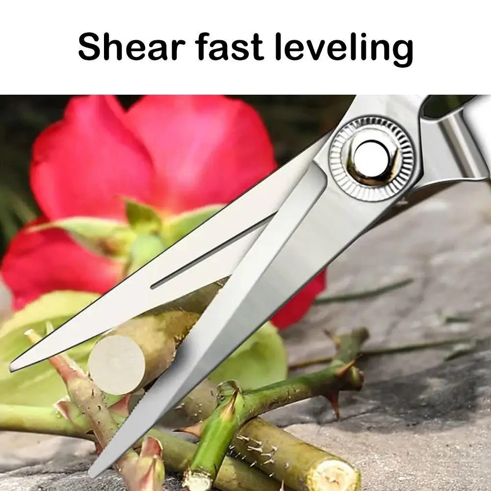 1PC Gardening Hand Pruner Garden Scissors Pruning Shears Leaf Plant Straight Snips Micro-Tip Trimmer Pruning Florist Scisso L5J9