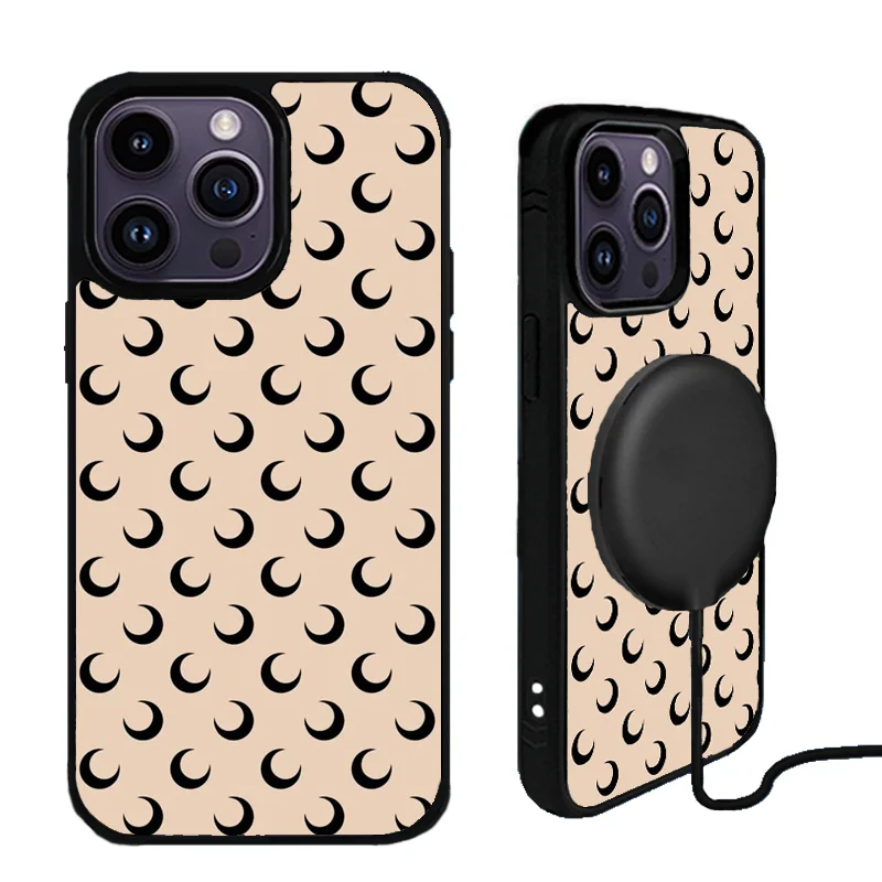 

Dark Moon diy custom design magsafe phone cover for iphone 16pro max 16plus 16pro 16e 16 15pro max 15pro 14 13 12