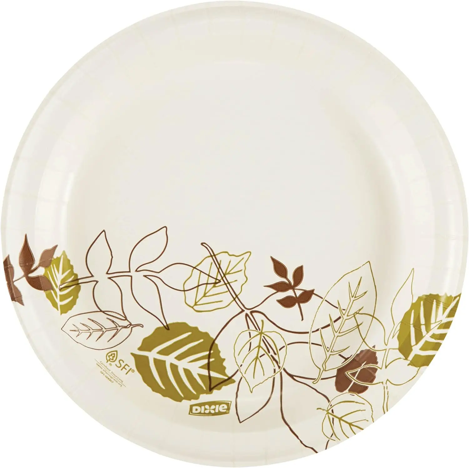 

Dixie 8.5" Medium-Weight Paper Plates by GP PRO (Georgia-Pacific), Pathways, UX9WS, 500 Count (125 Plates Per Pack, 4 pc）