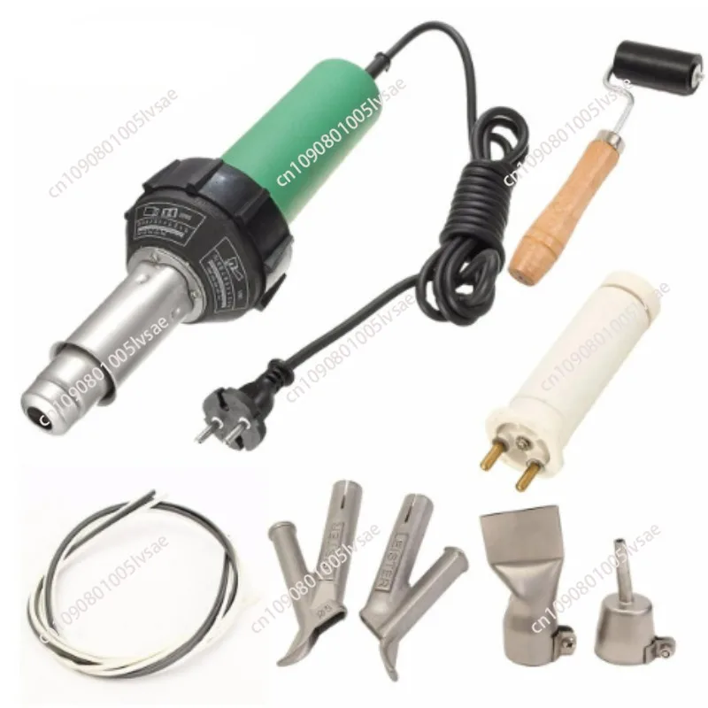 

1600W Plastic Welding Gun Hot Air Heat Gun PVC TPO Welding Kit Speed Nozzle Roller Roofing Welder Machine