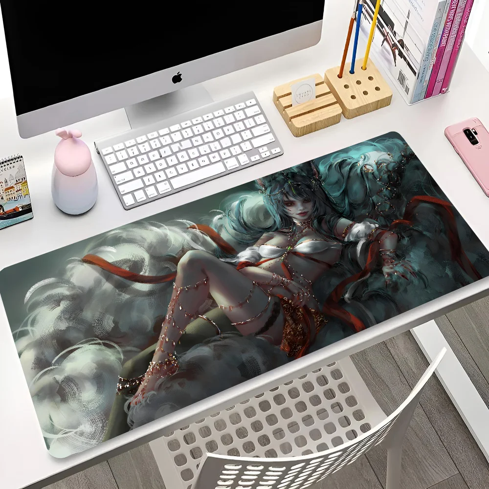 

A-Ahri League Of Legends Mousepad Mouse Mat Desk Mat With Pad Gaming Accessories Prime Gaming XXL Keyboard Pad Padding Mat