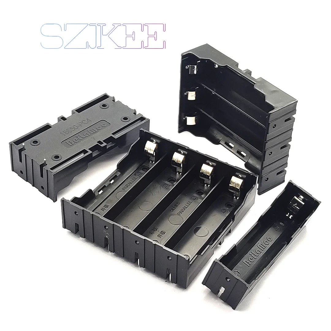 18650 Battery Case 18650 Battery Holder 18650 Battery Box For 18650 Rechargeable Battery Series Connection 1/2/3/4 Plastic DIY