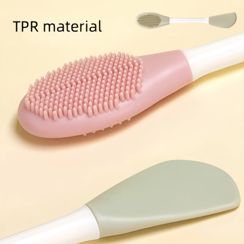 Spazzola per il viso in gel di silice Detergente per il viso a doppia faccia Prodotto per la rimozione dei punti neri Detergente per i pori Spazzola per maschera esfoliante per il viso