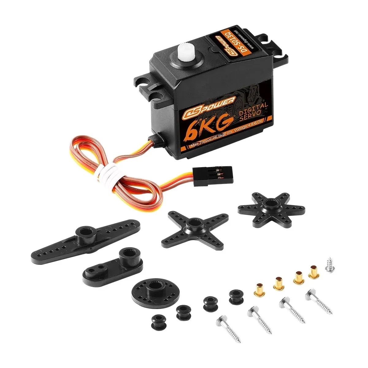 DSPOWER 6 كجم البلاستيك والعتاد JR التوصيل مقاوم للماء محرك معزز رقمي الأساسية ل RC الزاحف سيارة طائرة مروحية لعبة بدون طيار Wltoys لعبة روبوت