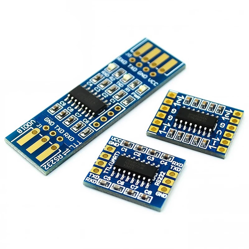 1~100Pcs RS232 SP3232 TTL To RS232 Module RS232 To TTL Brush Line Serial Port Module Sinking Gold Plate