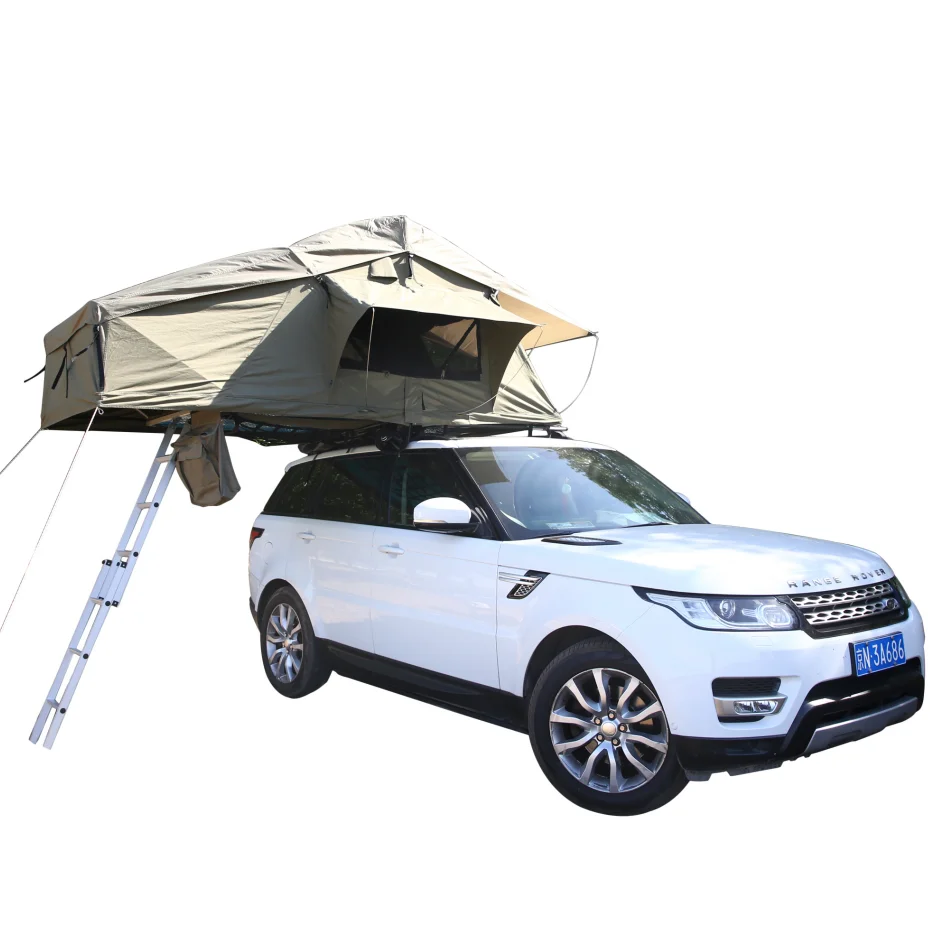 China wholesale family outdoor car camping foldable soft roof top tent with annex