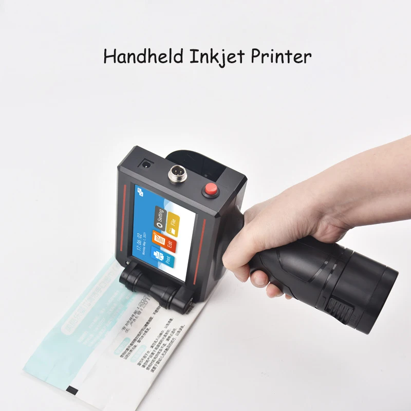 Handheld Inkjet Printer 12.7mm Mini Batch Number Production Date Coding Machine Logo Expiry Date Label Printer