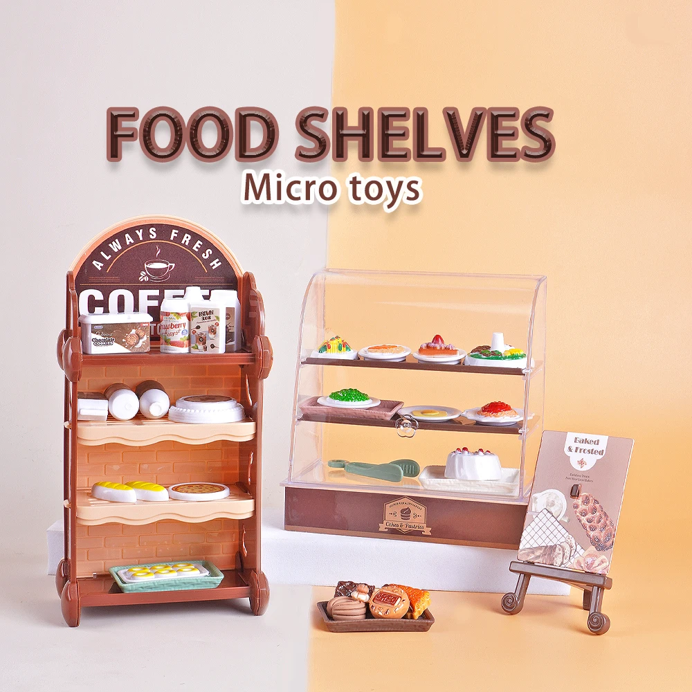 1/12 Miniatur Supermarkt Display Stand Registrierkasse Puppenhaus Möbel Mini Lebensmittel Modell Küche Spielzeug Micro Dekorationen Geschenk