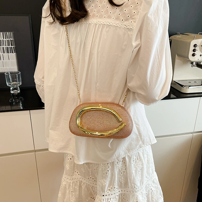 حقيبة كتف نسائية كلاسيكية فاخرة بتصميم كلاسيكي من الجلد حقيبة يد أنيقة لملابس يومية أنيقة