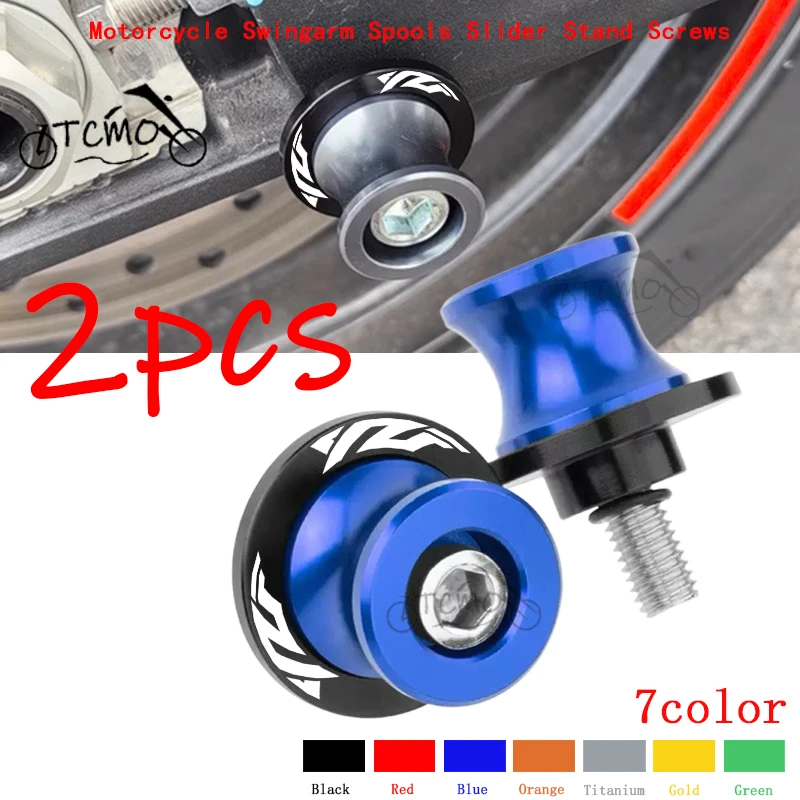 For YAMAHA YZF R6 R1 R3 R15 V3 R125 R25 R9 All Years Accessories Motorcycle CNC Aluminum Swingarm Spools Sliders Stand Screws