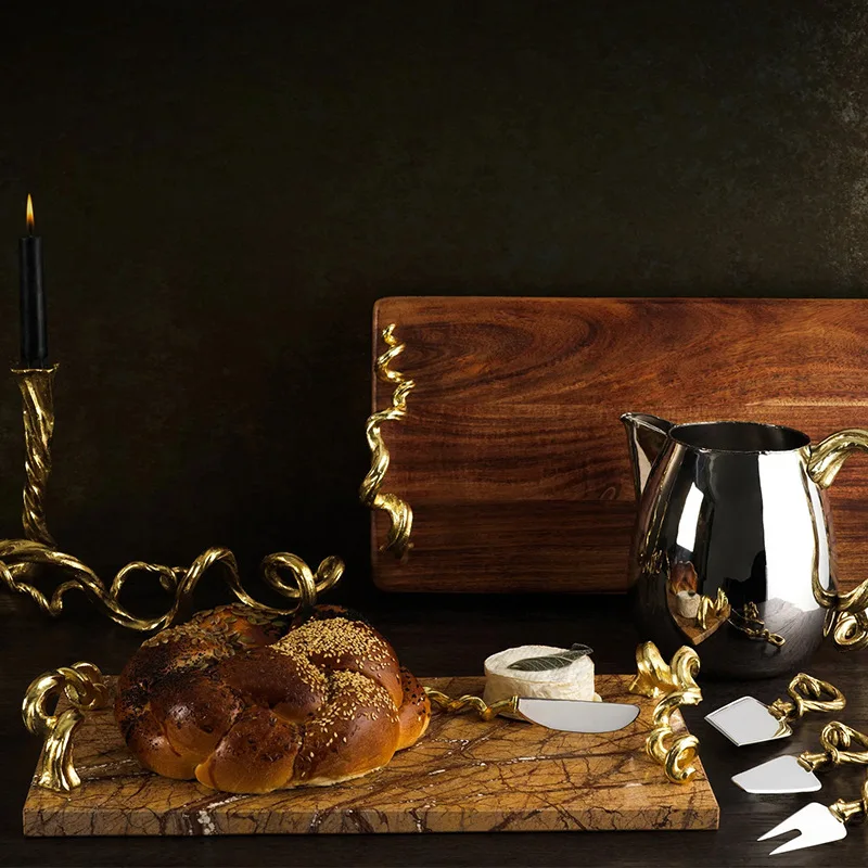 버터플라이 은행나무 홈 레스토랑 식사 트레이 라이트 럭셔리 레트로 선물