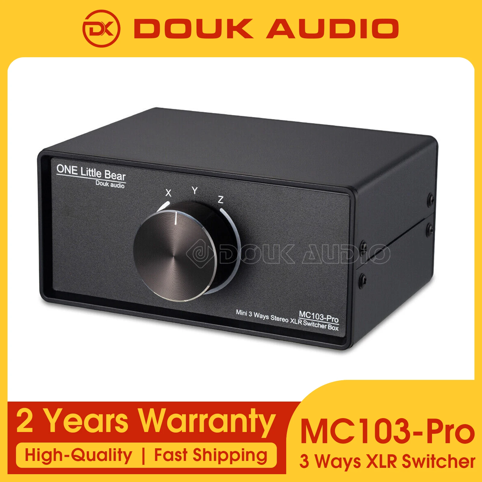 

Douk Audio 1(3)-IN-3(1)-OUT XLR Balanced Audio Converter Stereo Passive Selector Switcher