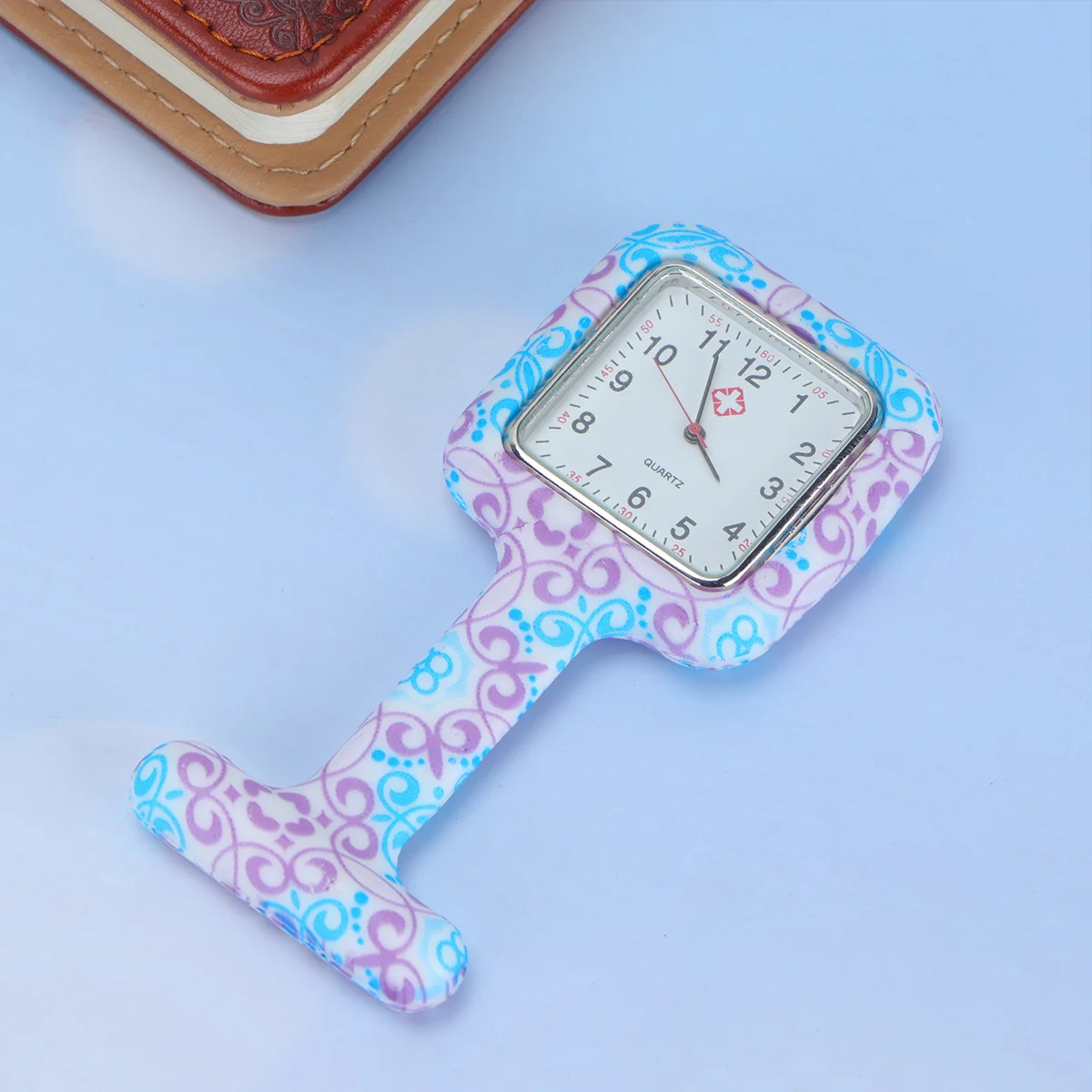 

Printed Silicone Nurse Hanging Watch Square Pocket Medical Watch Portable Bright Color Clear Number Accurate Timing