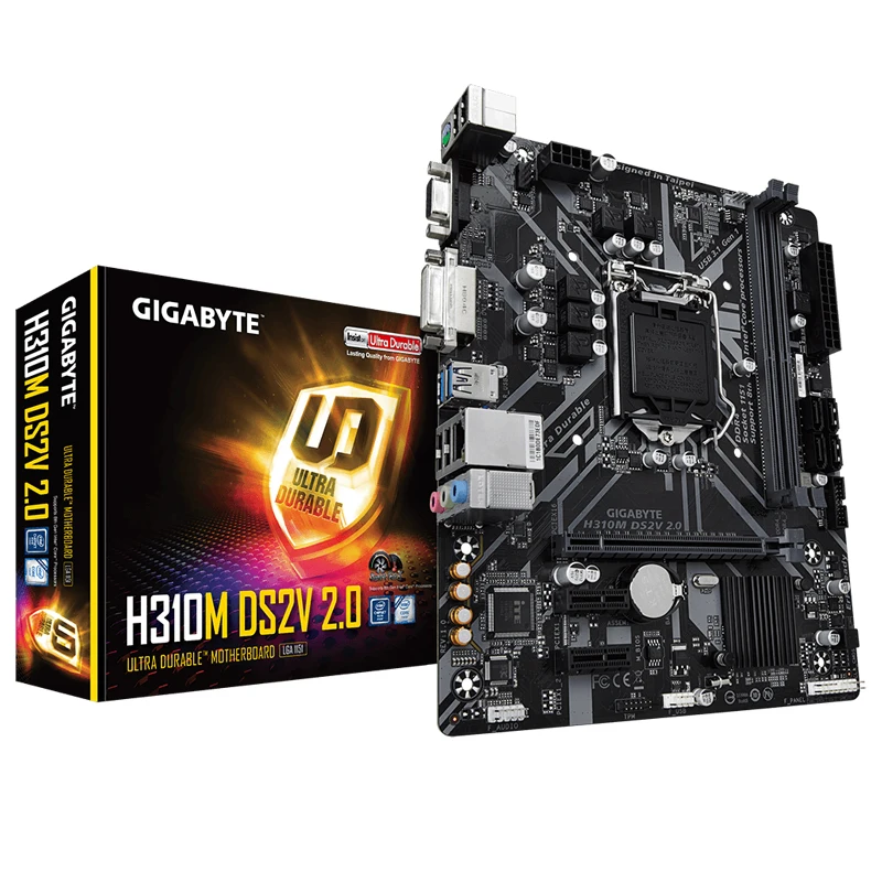 New Gigabyte PRIME H310M DS2V motherboard supports Intel LGA-1151 DDR4 2666MHz, SATA 6Gbps