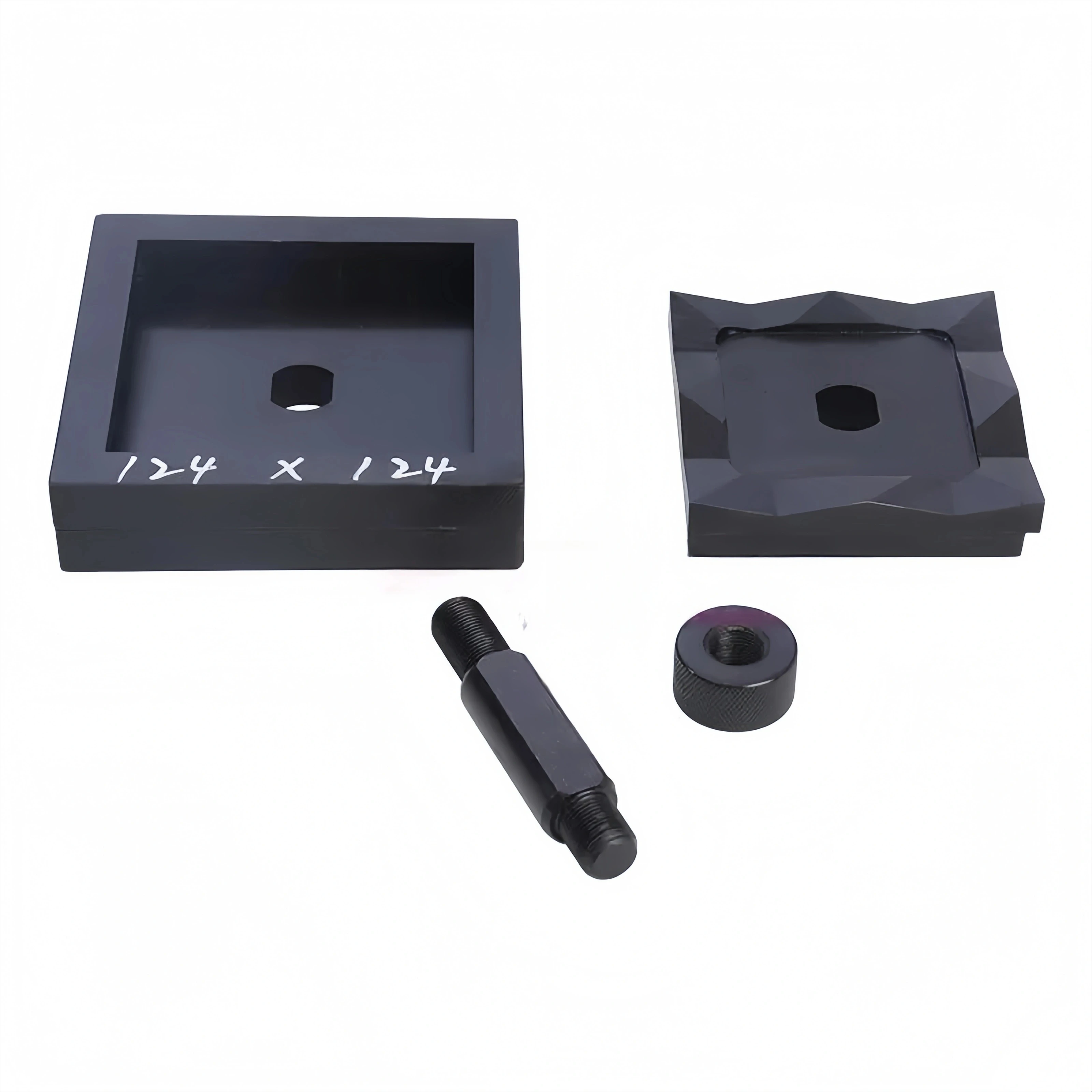 Customized 124 X 124 Mm Hydraulic Tools Square Hole Punching Die Mold Rectangle Steel Plate Digger Driver Puncher Square Tool