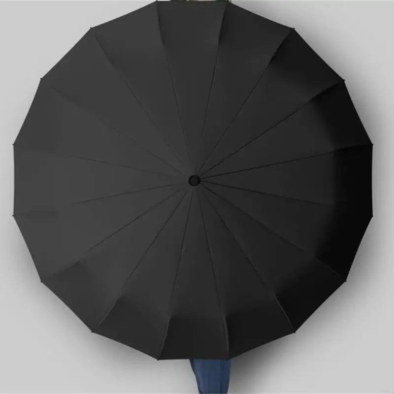 Travel Rain Umbrella Modern and Functional Folding 16 Rib for Business Men Women N2UD