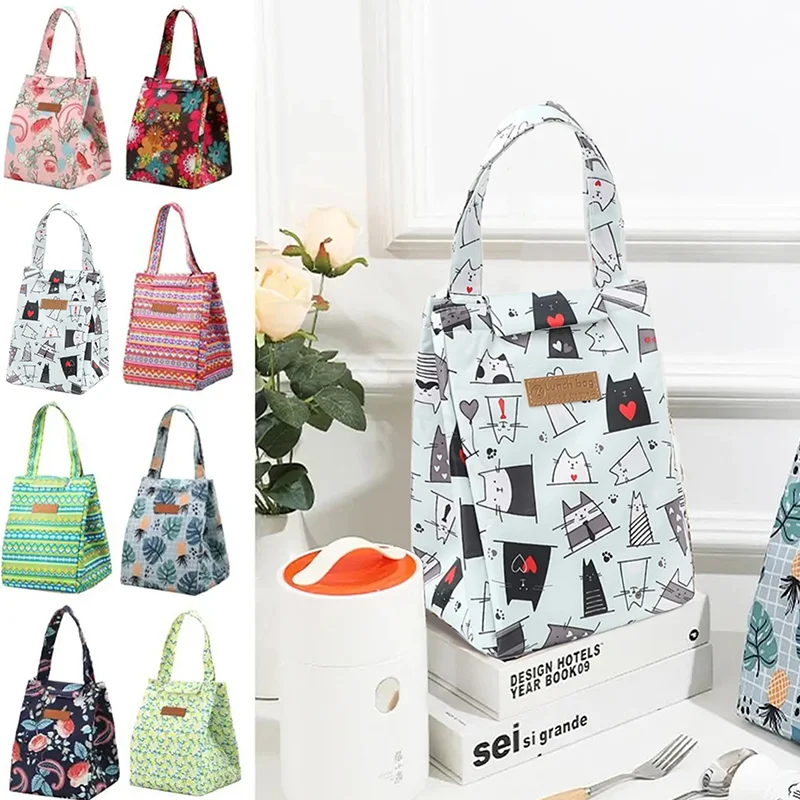

Oxford Cloth Insulated Lunch Bag Camping Food Drink Cooler Bag Picnic Travel Bag Waterproof Food Storage Box For Adult Kids
