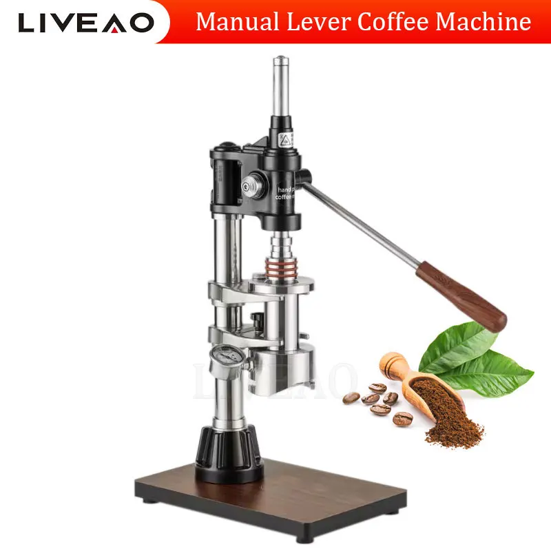 

Cappuccino Coffee Machine Home Office Hand Pressure Coffee Maker Small Outdoor Portable Trolley Manual Espresso Machine