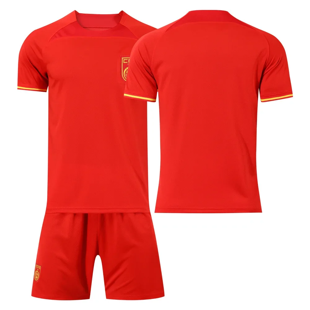 فريق جديد الصين لكرة القدم كيت الأطفال طالب جيرسي وو لي تشنغ تشى الأسود التنين طباعة التنين قارب زي ملابس رياضية