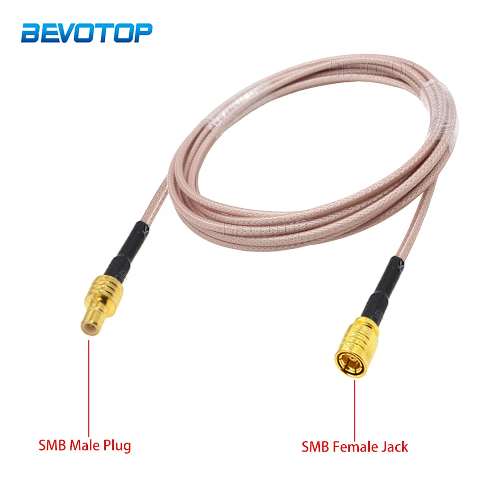 

RG-316 SMB Male Plug to SMB Female Jack RG316 RF Coaxial Cable High-Quality Pigtail Jumper RF Connector 50 Ohm Low Loss 10cm-10m