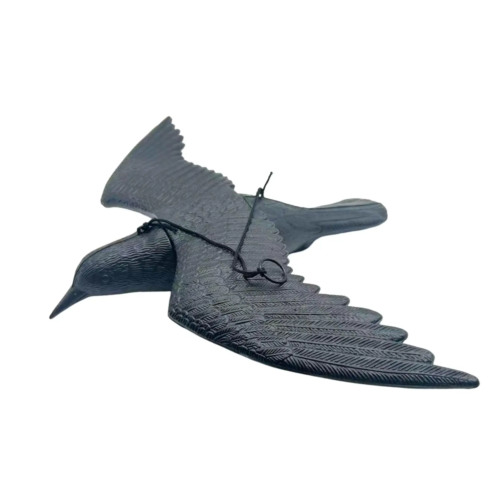 Realistic Crow Decoys Simulation Crow Statue Fake Black Crow Figuring Halloween